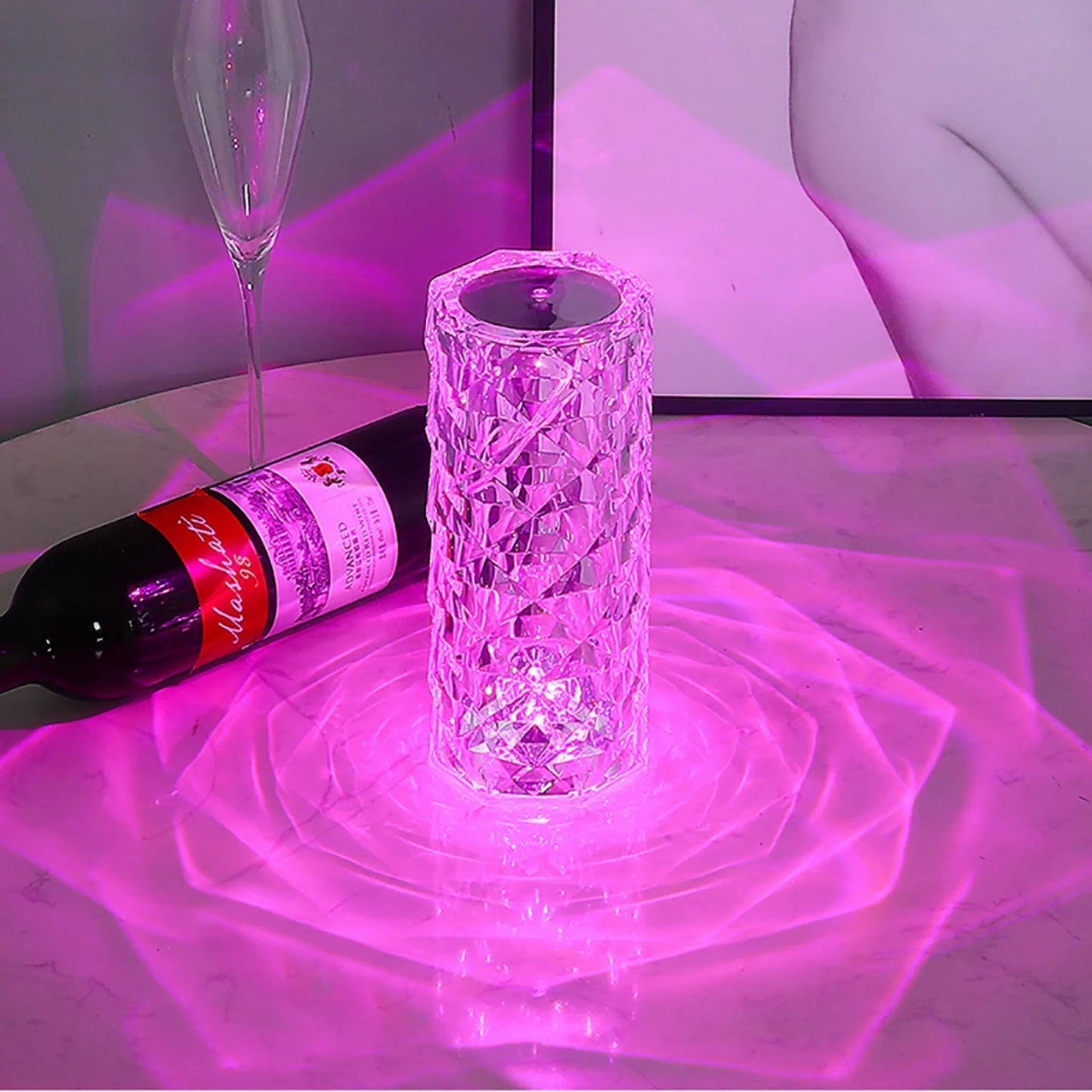 Modern Crystal Touch Lamp Dimmable Table Light