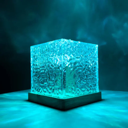 Crystal Glow Water Ripple LED Lamp - Cubed