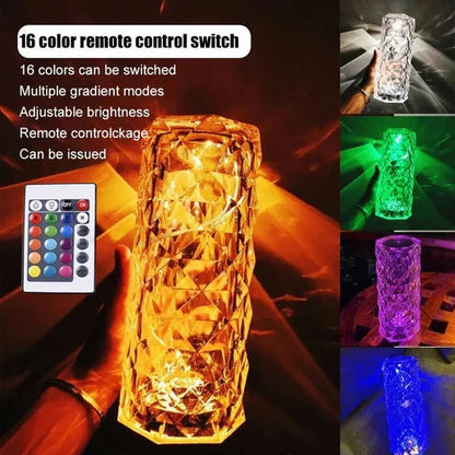 Modern Crystal Touch Lamp Dimmable Table Light