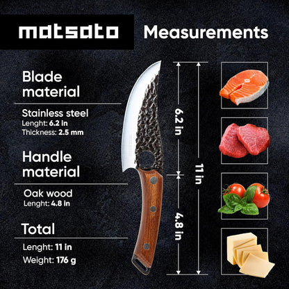 Matsato Japanese Chef Knife, Stainless Steel Knife