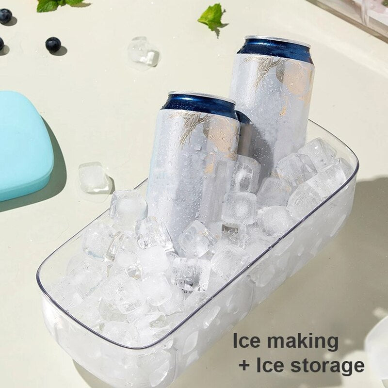 Silicone Ice Cube Mold and Storage Box