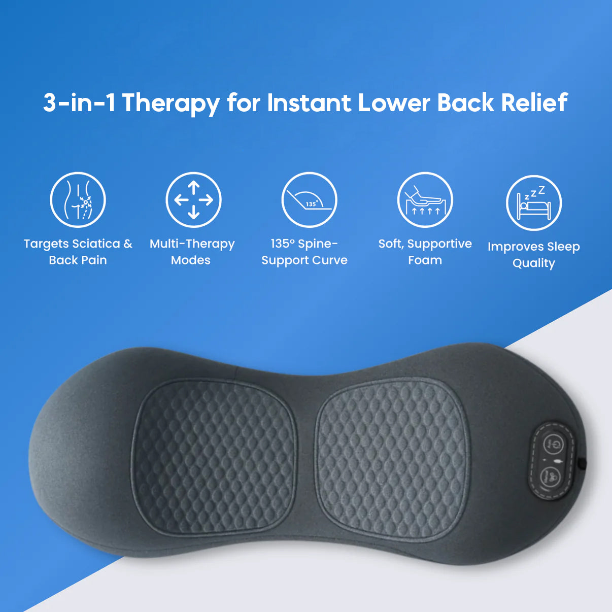 TheraSpine™ Triple Fusion Pillow - 15 Minutes a Day to a Pain-Free Life